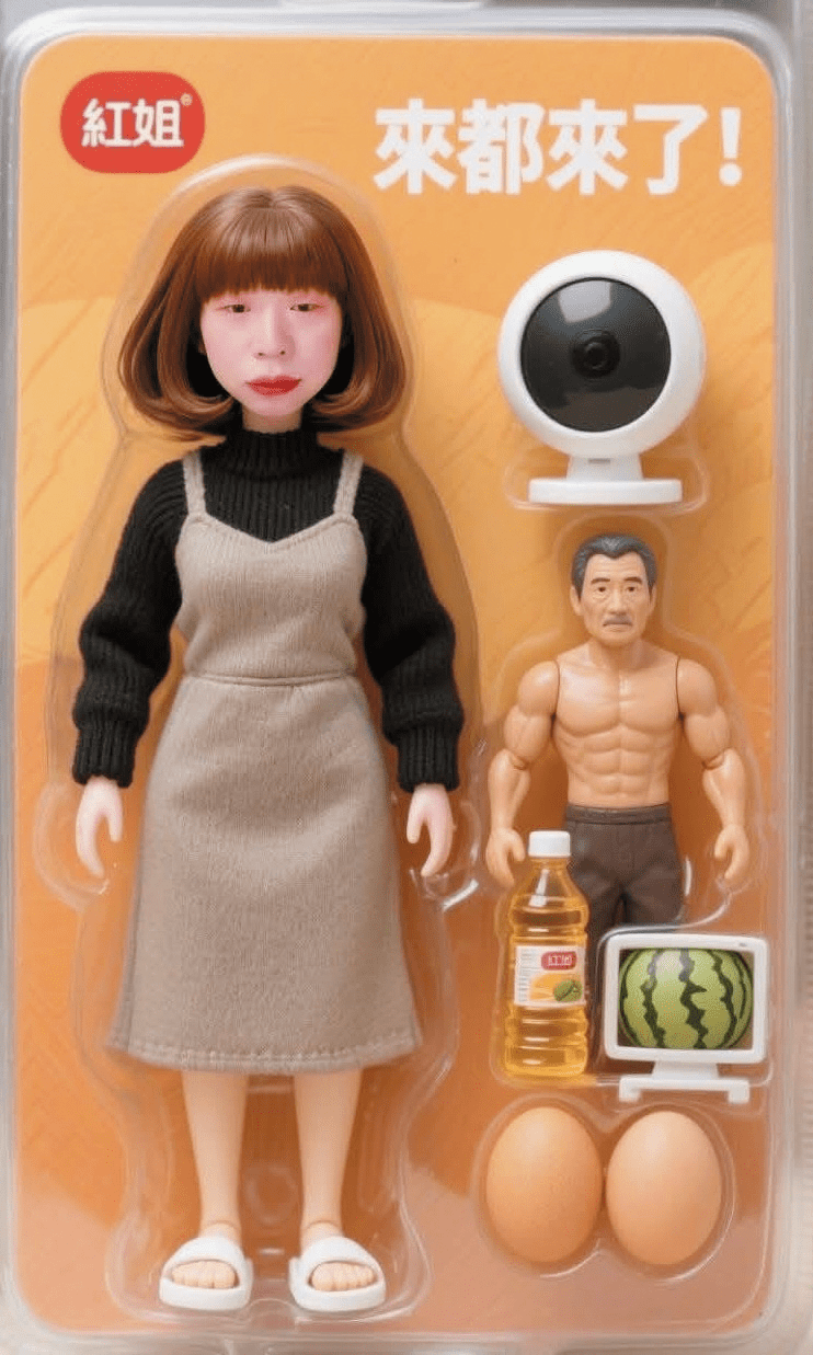 有商家乘機抽水出品「紅姐」公仔,並以「來都來了」作招徠。 有商家乘機抽水出品「紅姐」公仔,並以「來都來了」作招徠。