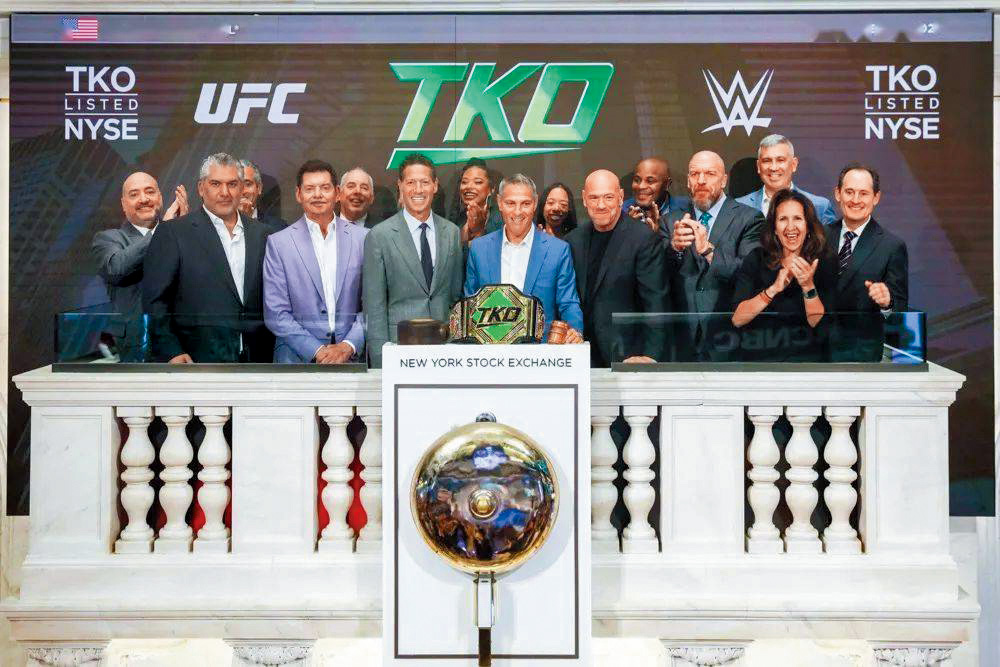 WWE母公司TKO集團的股價受與Netflix合作消息帶動勁升。 WWE母公司TKO集團的股價受與Netflix合作消息帶動勁升。