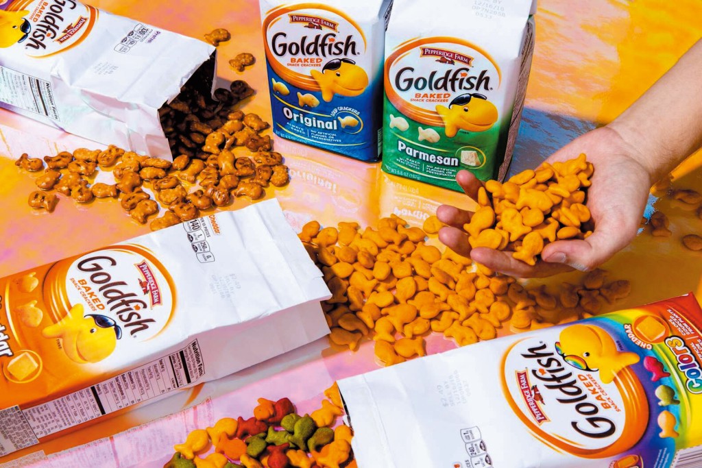 Goldfish被金寶管理層視為優先復甦品牌,目標是二七年成為旗下最大品牌。 Goldfish被金寶管理層視為優先復甦品牌,目標是二七年成為旗下最大品牌。