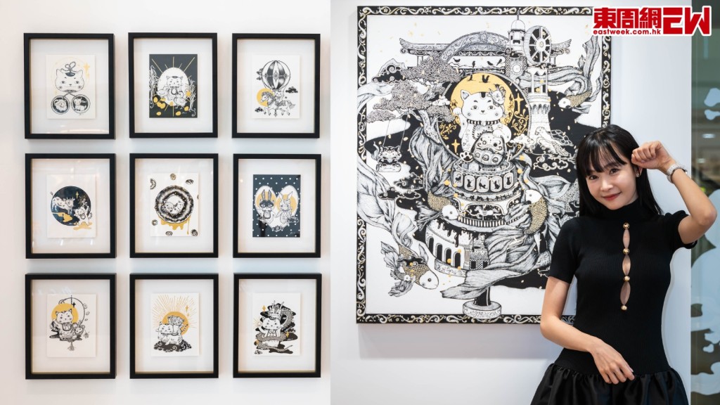 Aka C.趙慧珊第4度開展　黑白金針筆畫療癒人心