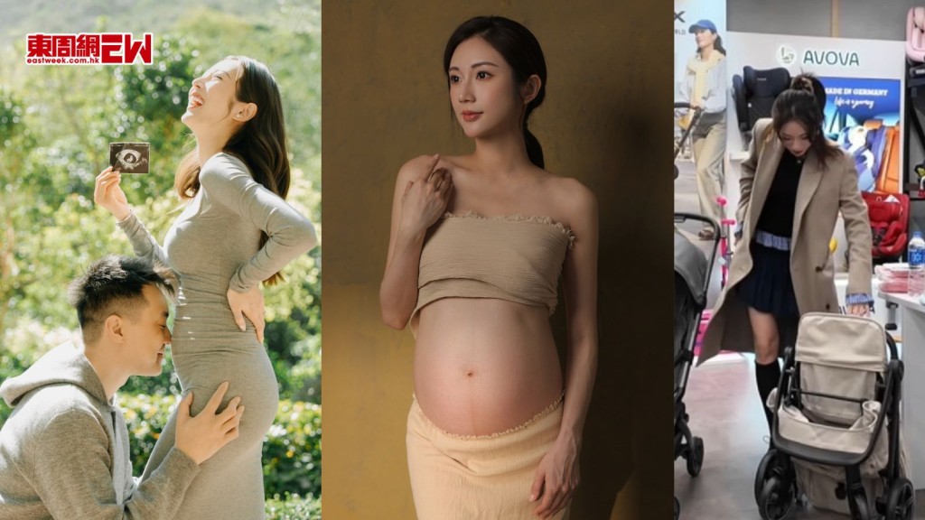 蔡嘉欣婚後首胎6月卸貨晒大肚寫真 難忘BB踢腳肚皮凸咗嚿尖尖出嚟 