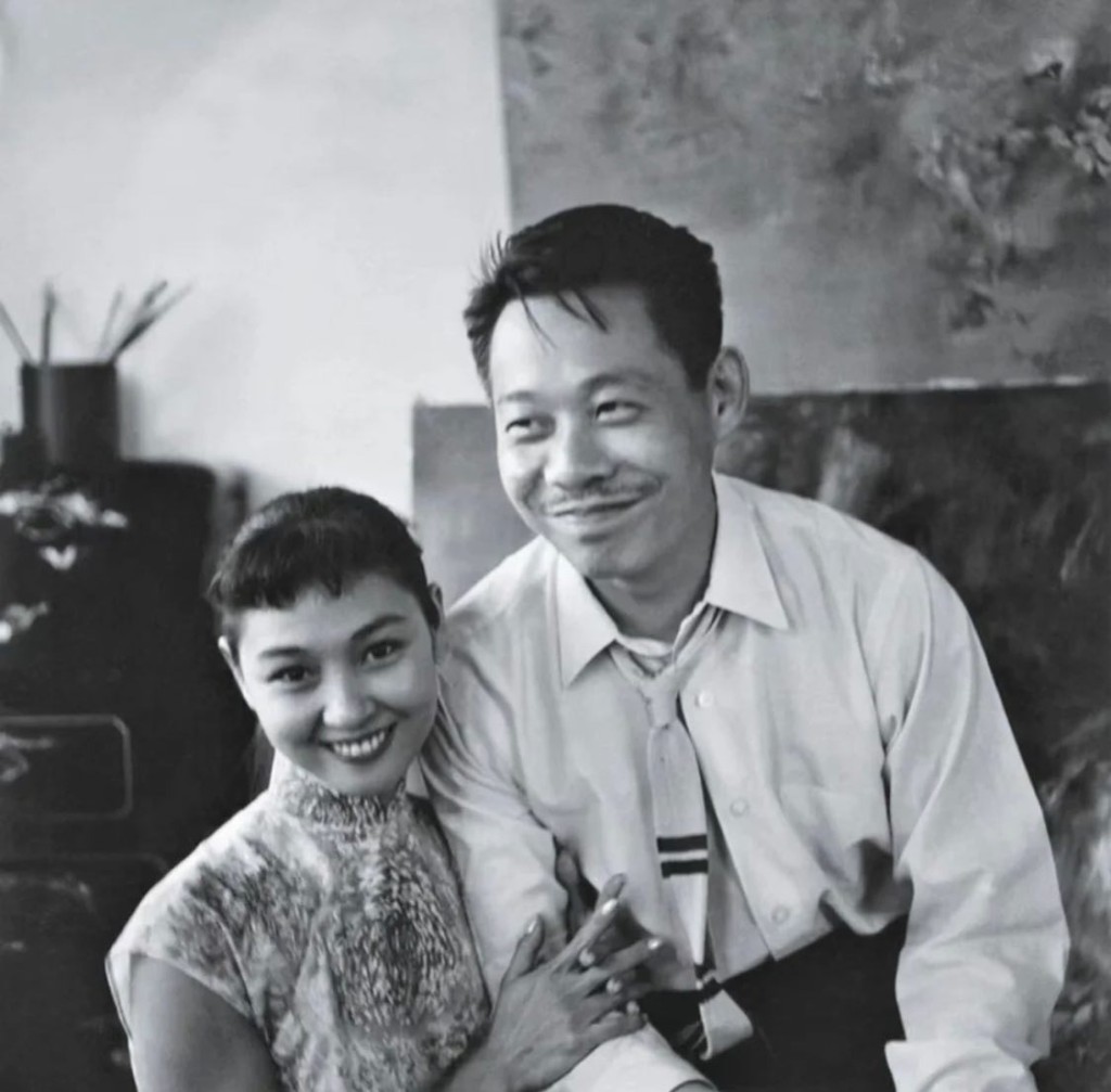 趙無極 (右) 與陳美琴