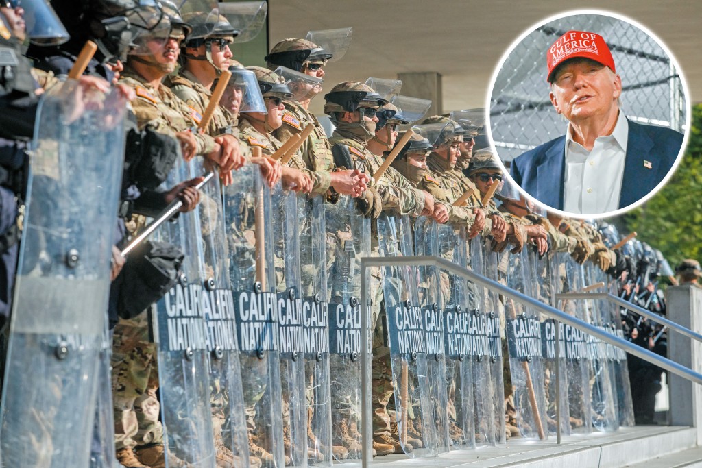 特朗普以治安極差為由,部署八百名國民警衛軍,聲稱要「奪回」首都華盛頓。 特朗普以治安極差為由,部署八百名國民警衛軍,聲稱要「奪回」首都華盛頓。