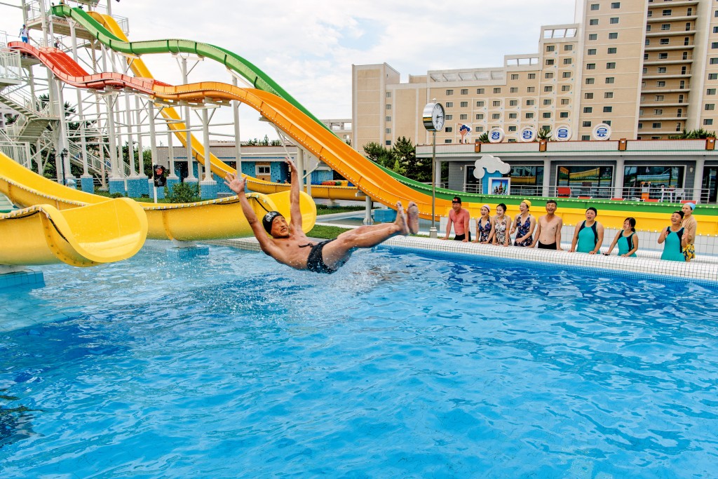 設有水上樂園的酒店度假村，成為北韓推廣旅遊的特色之一。