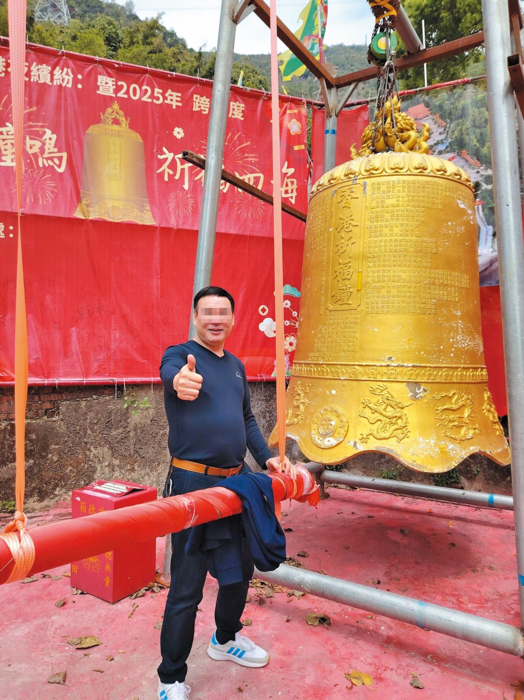 獨家踢爆︱疑似通緝犯大搞「祈福」掠水局霸官地擴建古廟借議員撐場造勢