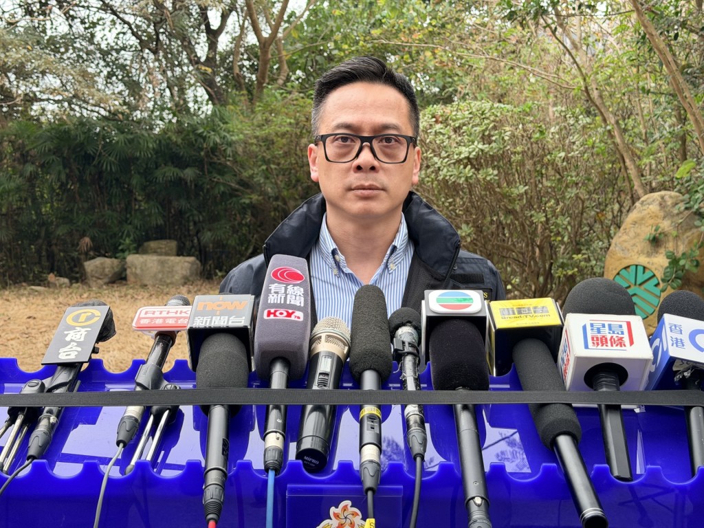 新界南總區刑事總部高級警司姚永勤講述案情。梁國峰攝