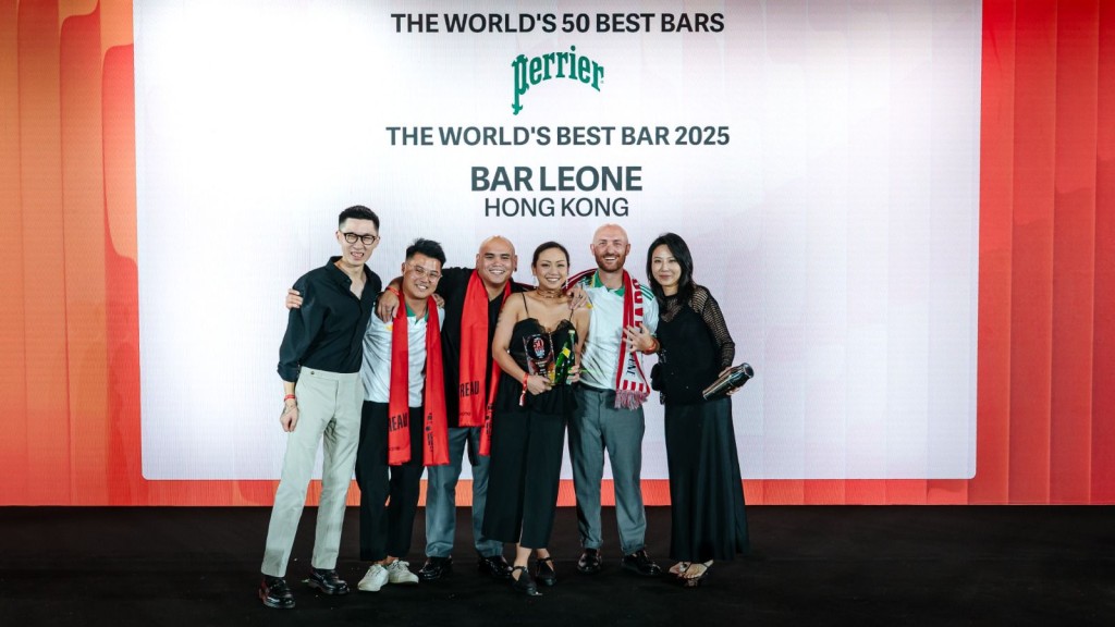旅發局「世界50最佳酒吧」2025頒獎禮首度在港舉行,本地Bar Leone首間亞洲酒吧登世一 旅發局「世界50最佳酒吧」2025頒獎禮首度在港舉行,本地Bar Leone首間亞洲酒吧登世一