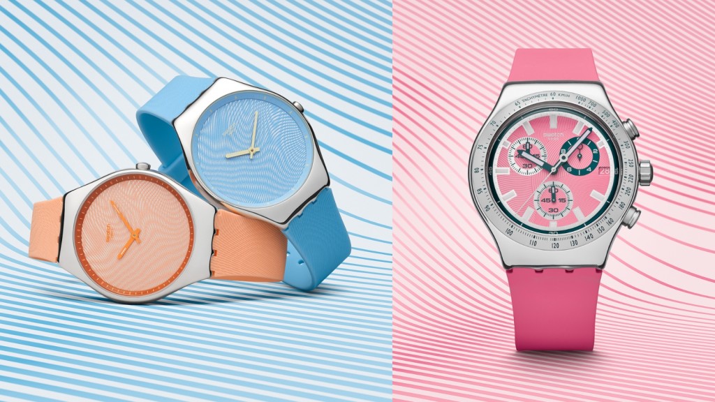  SWATCH Essentials迎夏推全新4色IRONY金屬腕錶