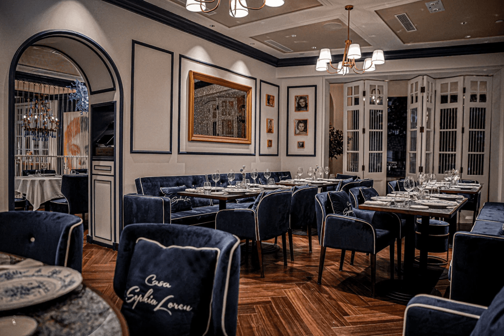 Sophia Loren餐廳於2024年進軍香港，為品牌的首間海外分店。