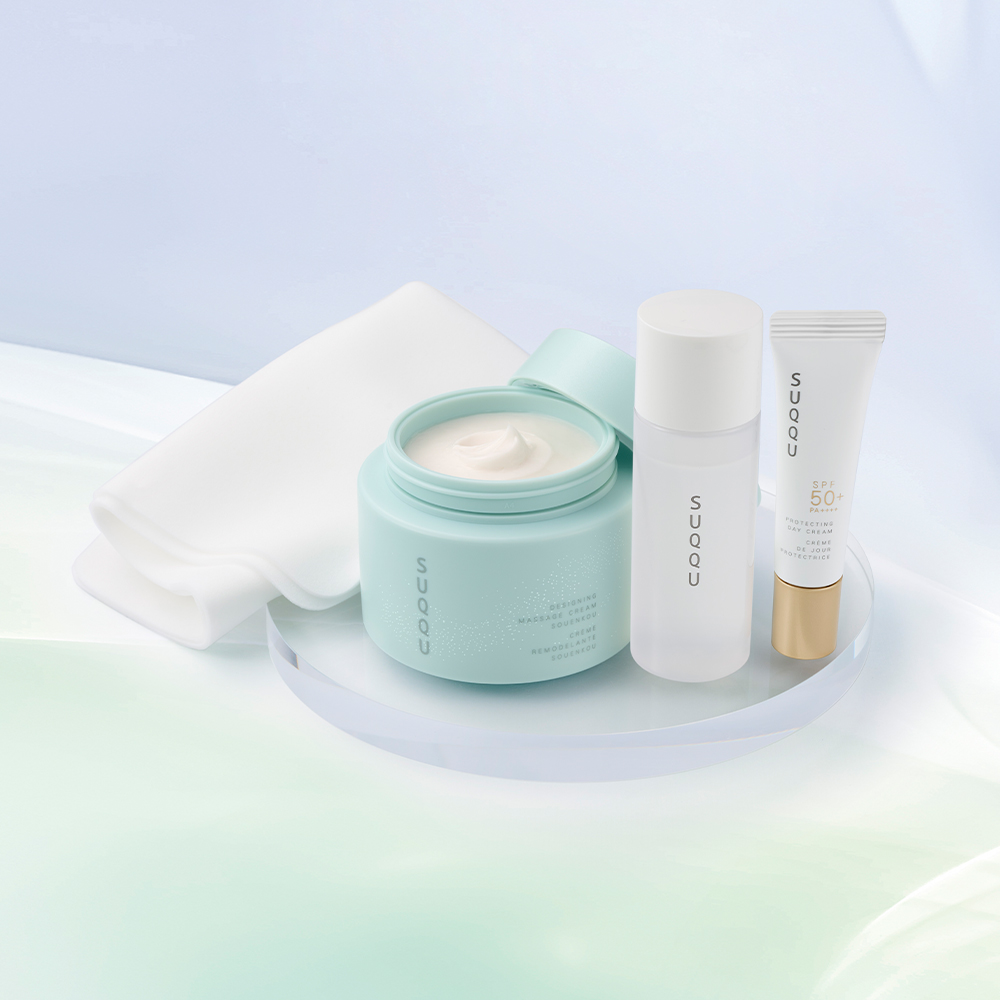 SUQQU  限定版「晶采立體按摩霜〈蒼苑香〉」套裝 $730