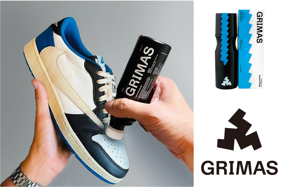 GRIMAS 是鞋癡們護理愛鞋的必備用品，其品牌 Logo 設計由韓國設計團隊 AURG 負責，以多腳生物來代表多鞋的人。
