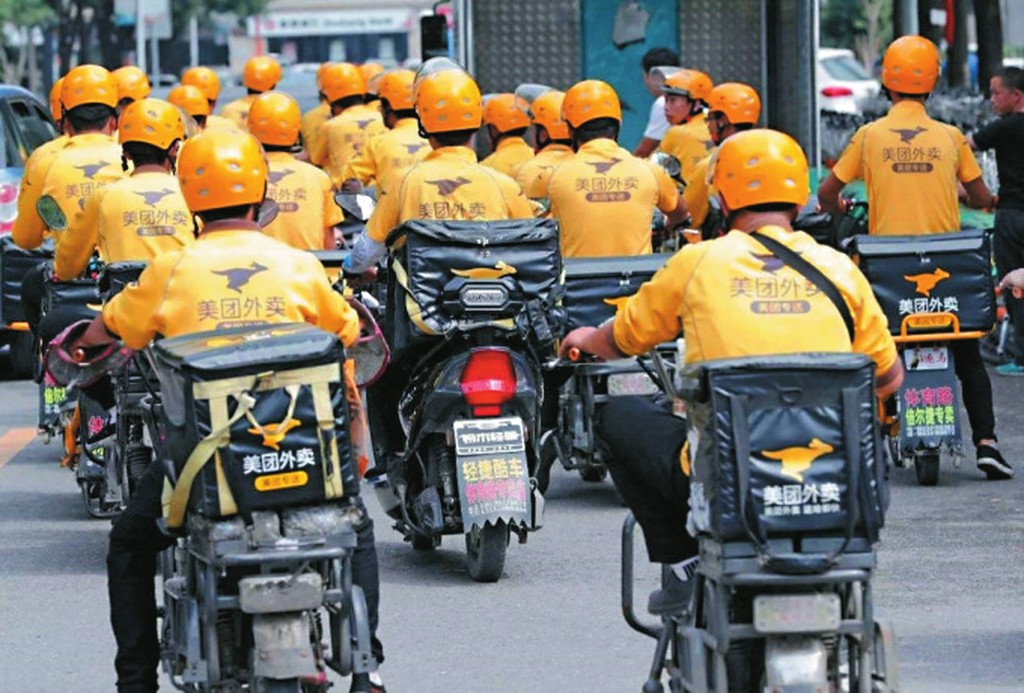 美團一直是內地外賣平台一哥，市佔率超過七成。