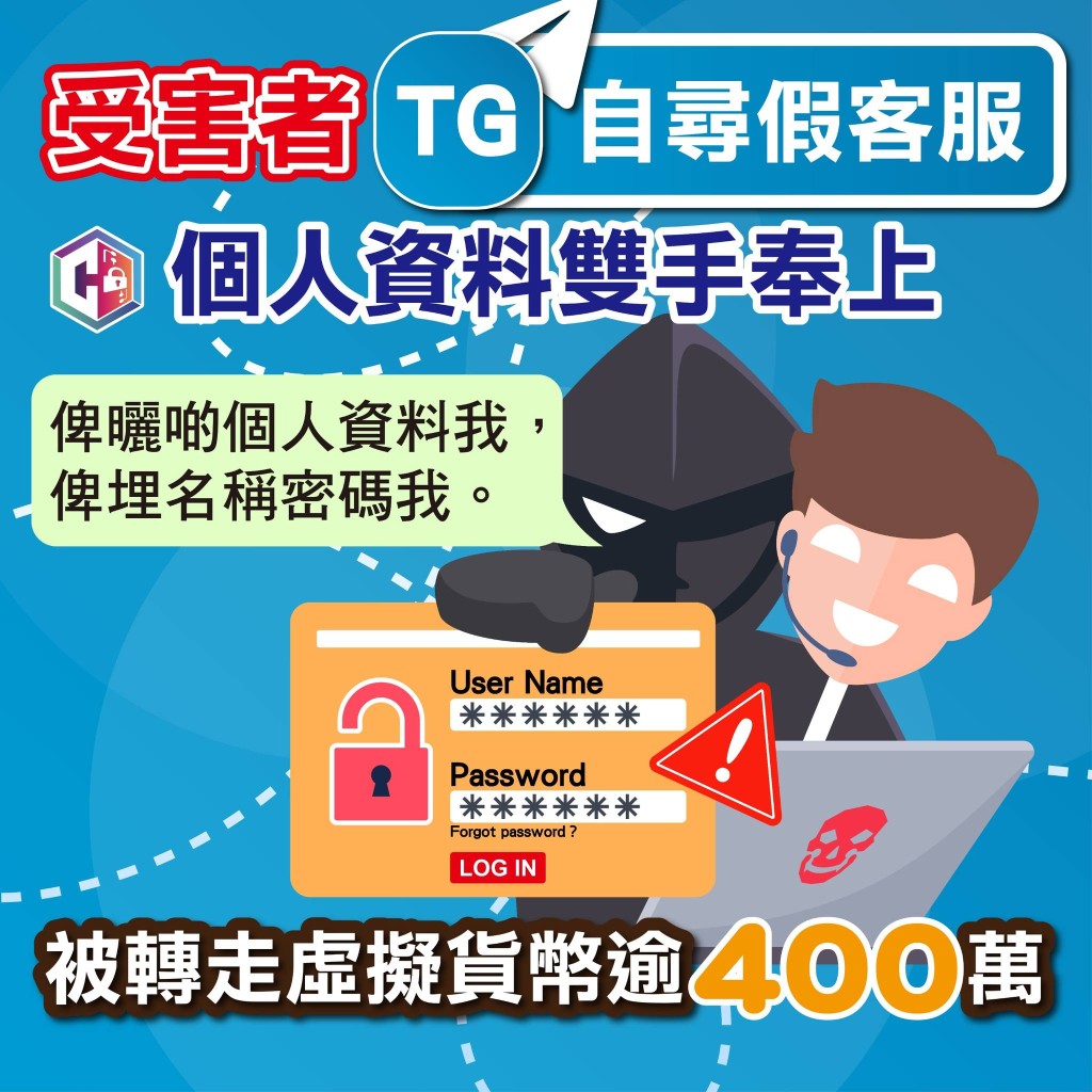 虛擬貨幣騙局｜擁10年虛幣投資經驗仍中伏受害人誤信Telegram假客服失逾$400萬