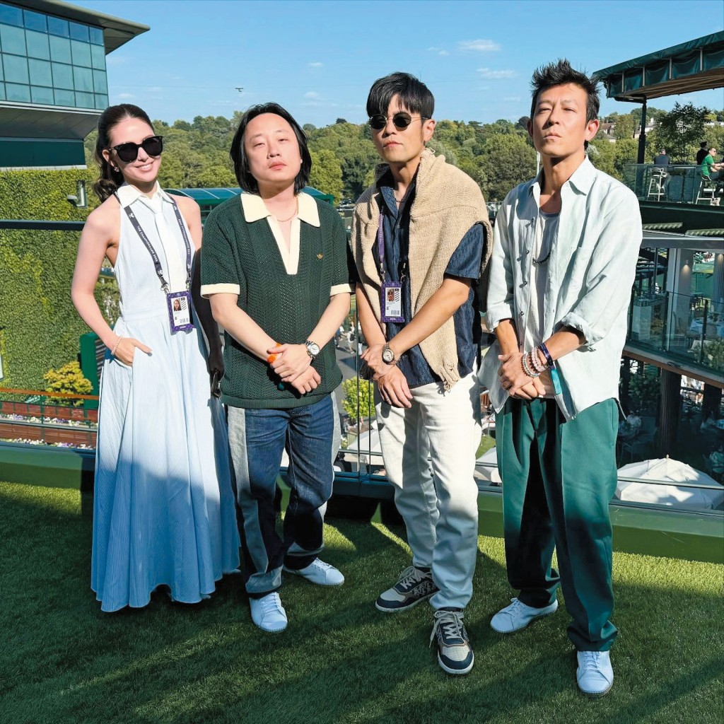 陳冠希在社交平台分享與周董夫婦和歐陽萬成相聚時的合照,引發網友熱議。 陳冠希在社交平台分享與周董夫婦和歐陽萬成相聚時的合照,引發網友熱議。