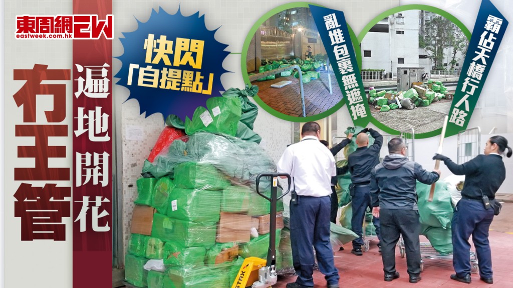 快閃「自提點」遍地開花冇王管 霸佔天橋行人路 亂堆包裹無遮掩|都市刺針