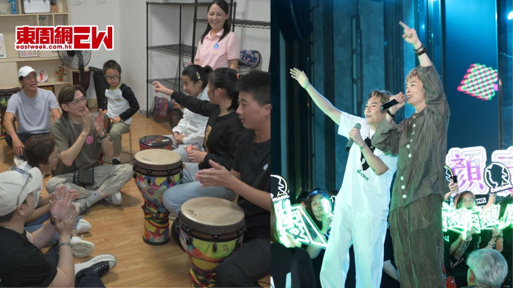 胡渭康顏志恒劉威煌何啟南齊做義工 往惠州探訪自閉症兒童送暖