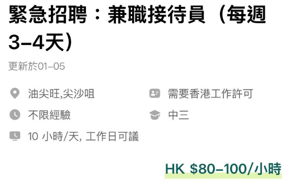 網上的招聘資料