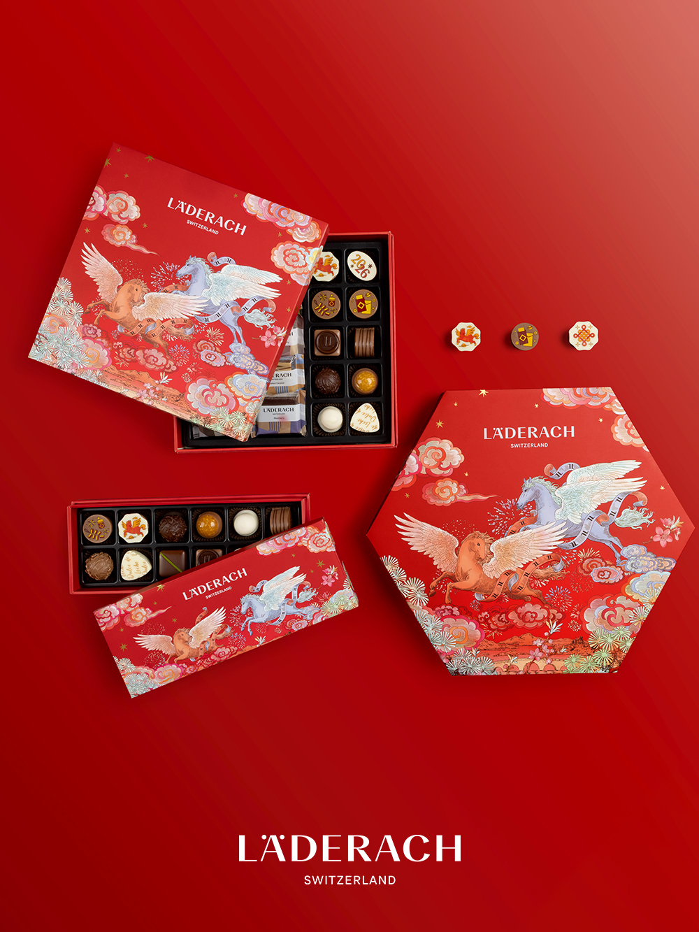 新春限定果仁糖松露朱古力禮盒 12 粒裝:港幣 328 元 /盒 ;35 粒裝:港幣 888 元 /盒 新春限定果仁糖松露朱古力禮盒 12 粒裝:港幣 328 元 /盒 ;35 粒裝:港幣 888 元 /盒