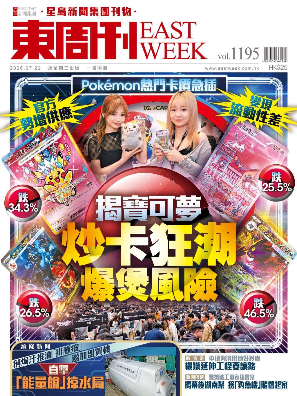 《東周刊》第1195期 │ 官方供應勢增 變現流動性差 揭寶可夢炒卡狂潮爆煲風險 《東周刊》第1195期 │ 官方供應勢增 變現流動性差 揭寶可夢炒卡狂潮爆煲風險
