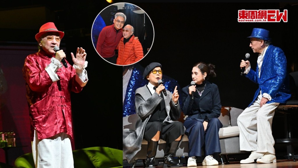 盧海鵬開演唱會獲周潤發到後台打氣 賈思樂戚美珍齊合體 「蝦仔爹哋」經典配搭重現 