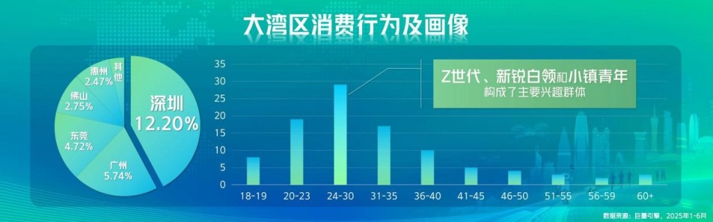 大灣區消費行為圖解。 大灣區消費行為圖解。