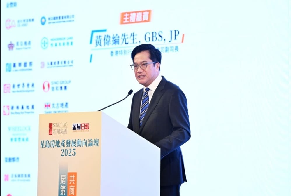 黃偉綸表示,無論市況如何,政府將繼續堅持「造地」工作。 黃偉綸表示,無論市況如何,政府將繼續堅持「造地」工作。