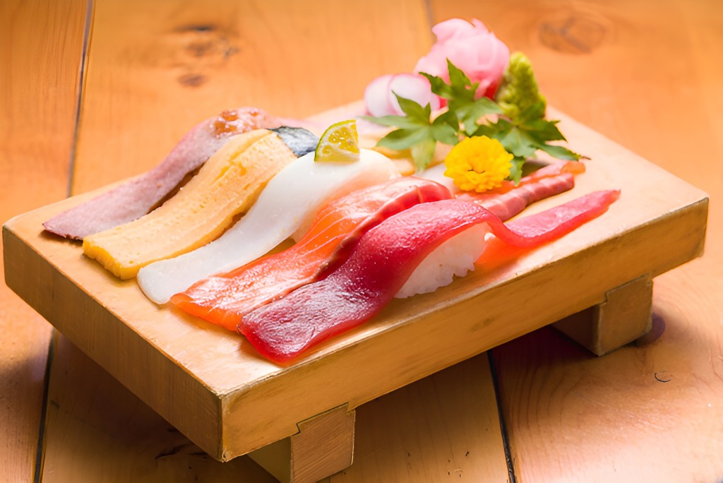 必點魚生有約20厘米長的招牌「大ネタ壽司」,賣相超吸睛。 必點魚生有約20厘米長的招牌「大ネタ壽司」,賣相超吸睛。