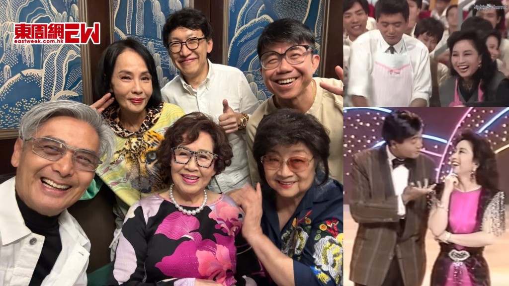 徐小鳳周潤發相隔35年再同框 昔日跪拜獻吻經典場面掀回憶殺 一齊炒菜最搞笑