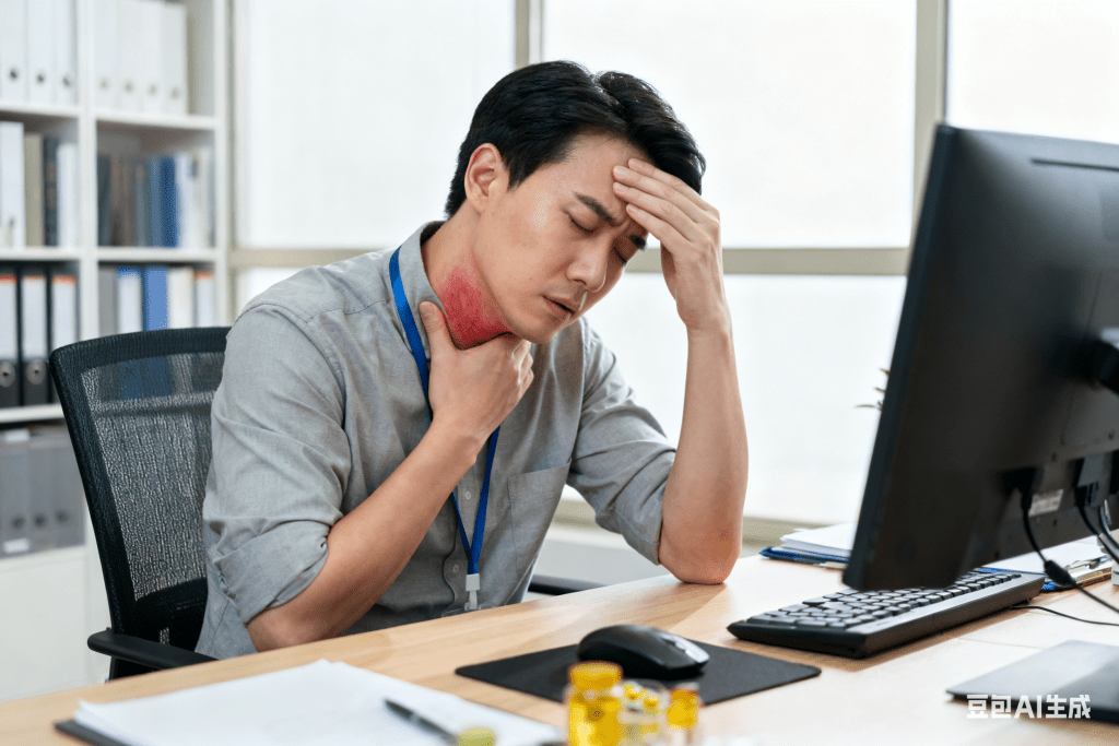 咽喉癌初期症狀容易與感冒或普通喉嚨痛混淆，持續聲沙、吞嚥困難或頸部腫塊都不應忽視。