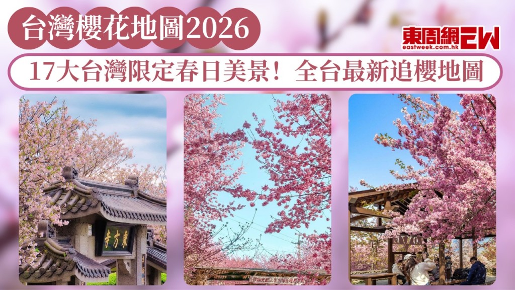 台灣櫻花地圖2026｜17大台灣限定春日美景！全台最新追櫻地圖