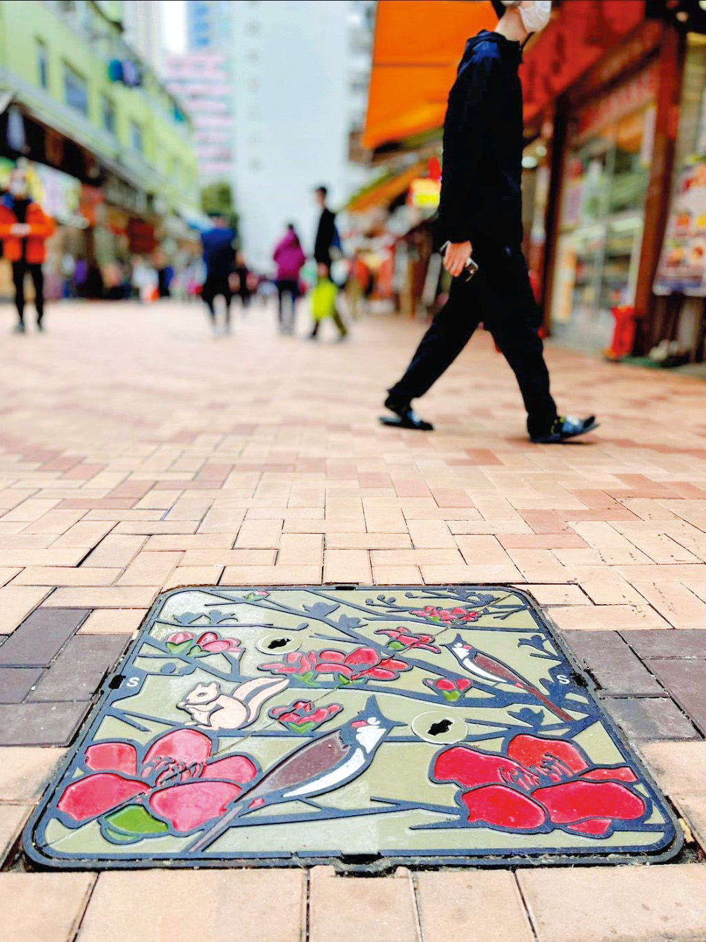 渠務署在多個地區設罝特色渠蓋，成為區內特色。