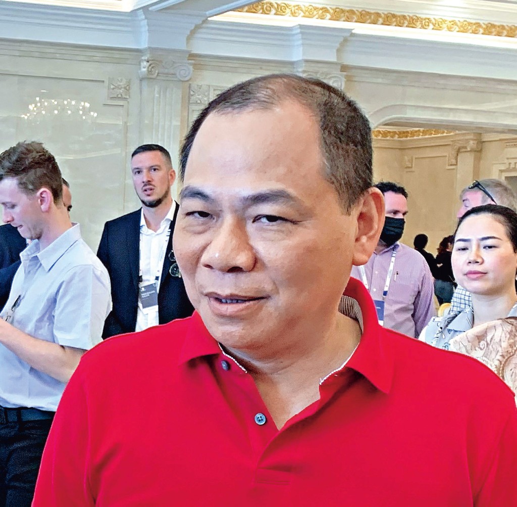 VinFast老闆潘日旺是越南首富。