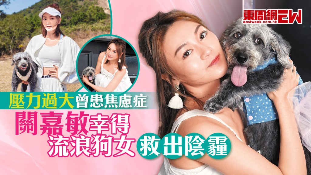 壓力過大曾患焦慮症 關嘉敏幸得流浪狗女救出陰霾