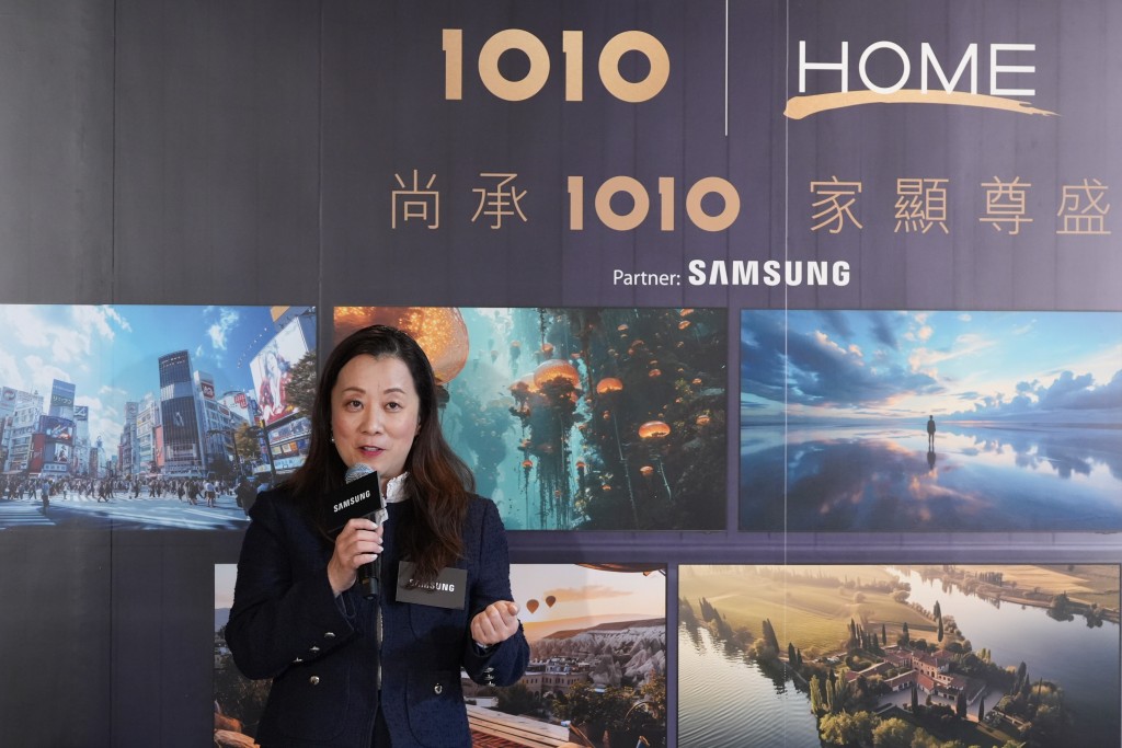 ▲合作夥伴三星電子香港董事總經理趙依音女士於發布會當日，分享Samsung最新智能家居及手機產品的流動連接體驗及AI產品發展。