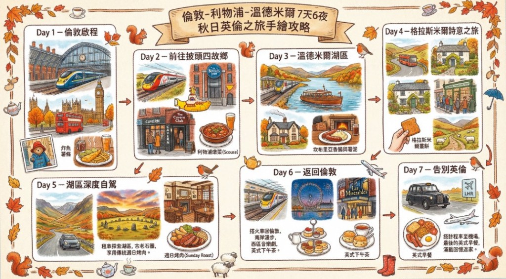 Gemini 3掀起手繪風旅行插畫生成的熱潮。