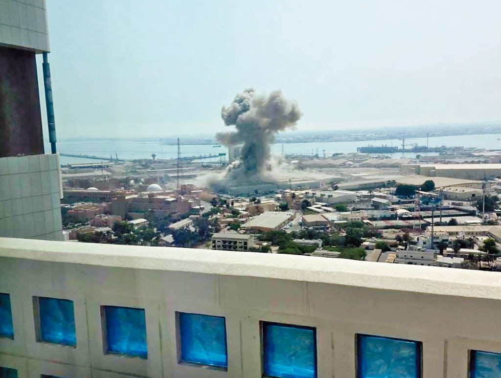 伊朗向隣近國家發動空襲，除了美軍艦隊駐地巴林外，連杜拜地標帆船酒店亦難幸免。