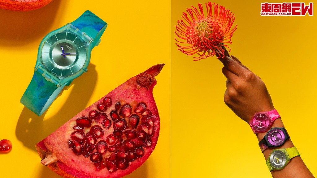 SWATCH PAINTED PARADISE系列4色喚起熱帶風情