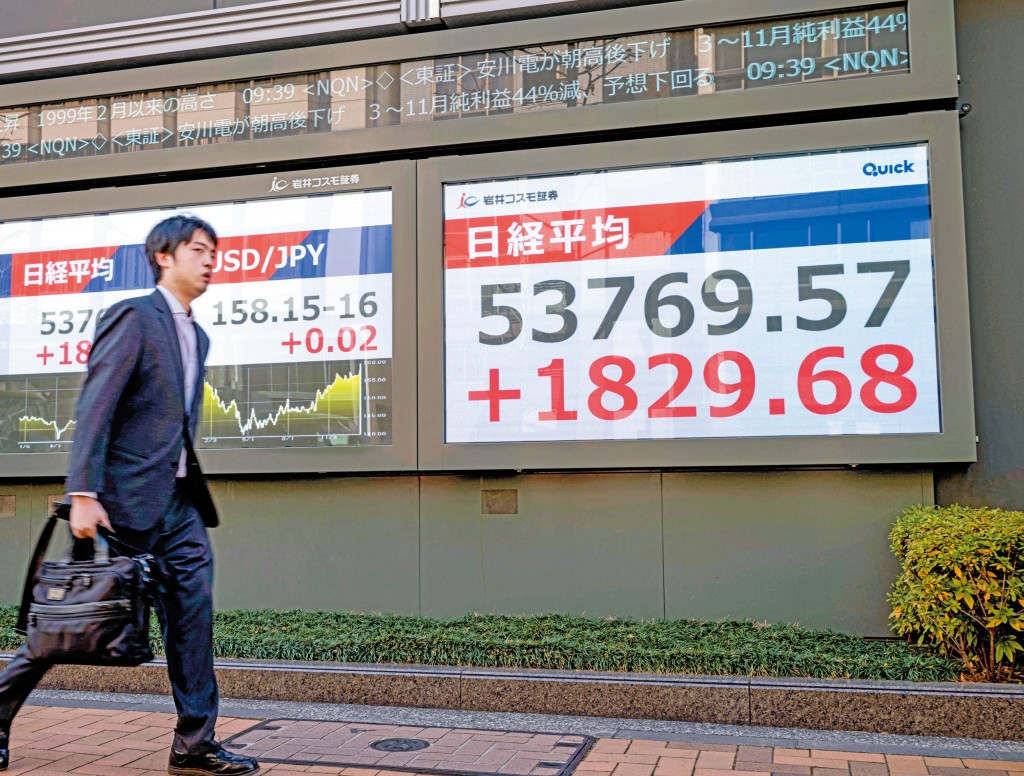 日本股市今年已累升逾百分之三，但原因之一是受惠日圓大眨值，當中半導體相關股份最受捧。