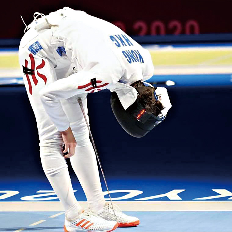 失落東奧獎牌後，江旻憓向支持者致歉：「唔收貨呀，我對唔住大家。」。