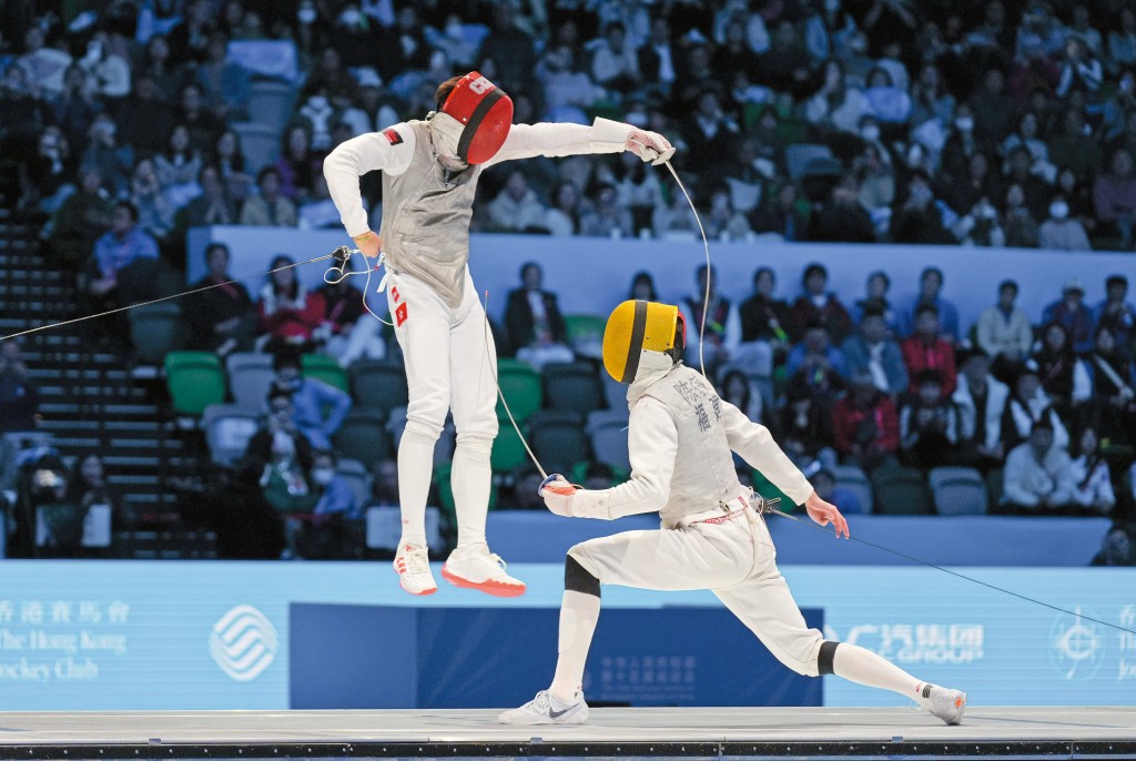 港遂運動員在全運會戰績彪炳，其中香港劍擊隊在團體賽決賽，取得歷來首面全運會金牌。