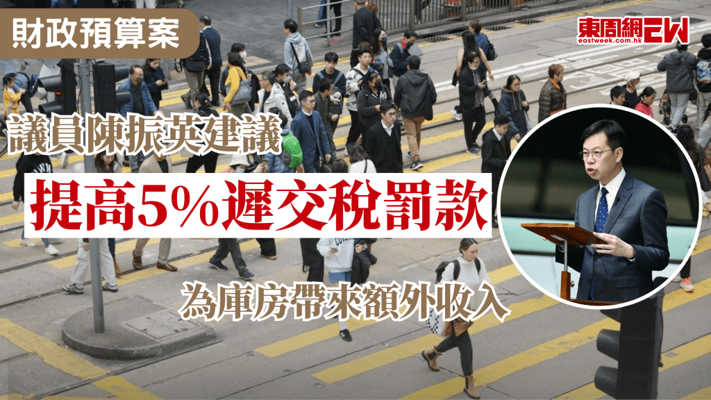 2026年《財政預算案》將於本月稍後時間公布，各議員以致社會各界紛紛向財政司司長遞交建議，有議員建議加重遲交稅的附加費罰款5%，為庫房增加收入，亦有議員促請政府帶頭為物業減租。