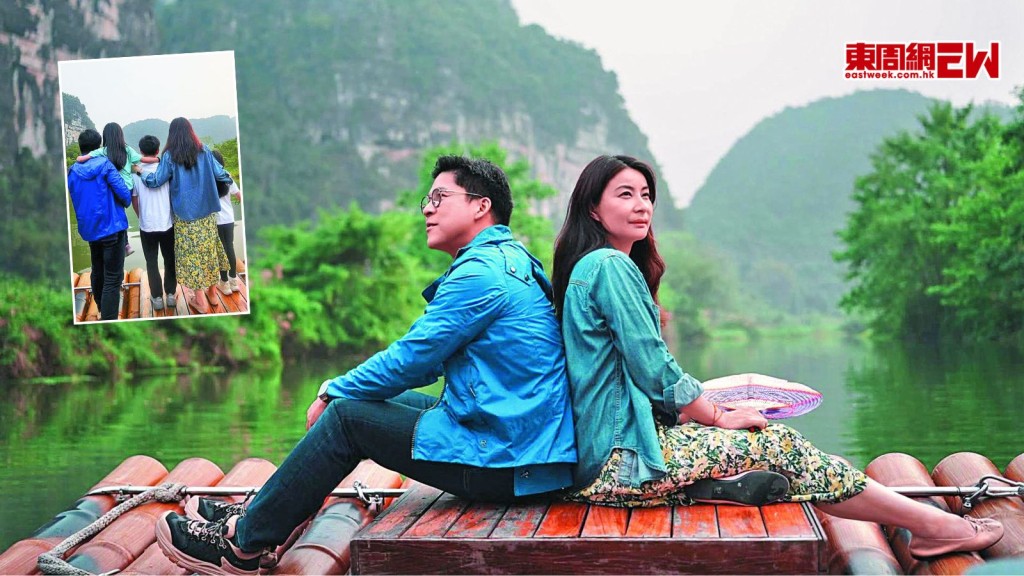 霍啟剛郭晶晶偕三子女 廣西伏那秘境貼地遊