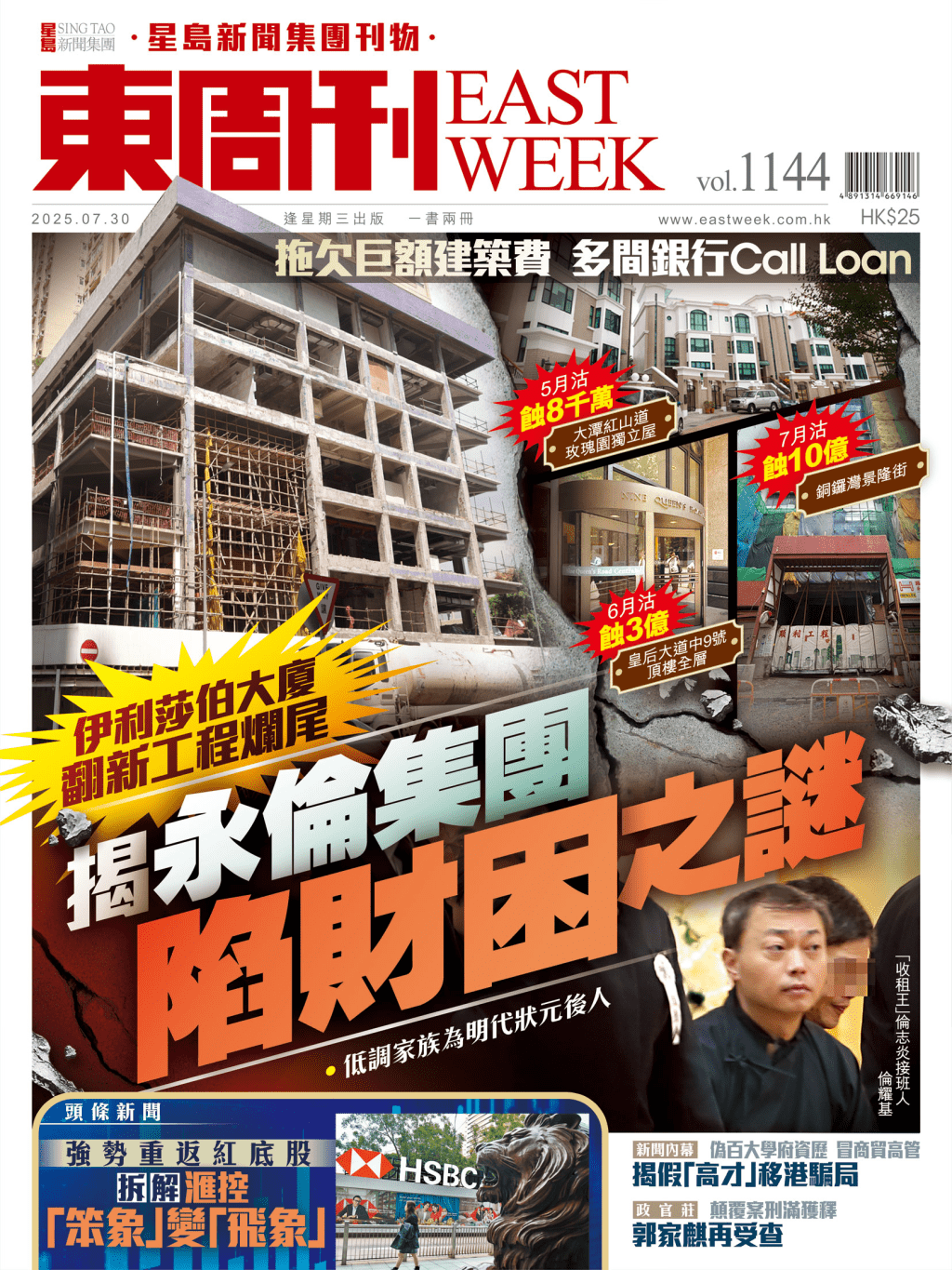 《東周刊》第1144期|伊利莎伯大廈翻新工程爛尾 揭永倫集團陷財困之謎 《東周刊》第1144期|伊利莎伯大廈翻新工程爛尾 揭永倫集團陷財困之謎