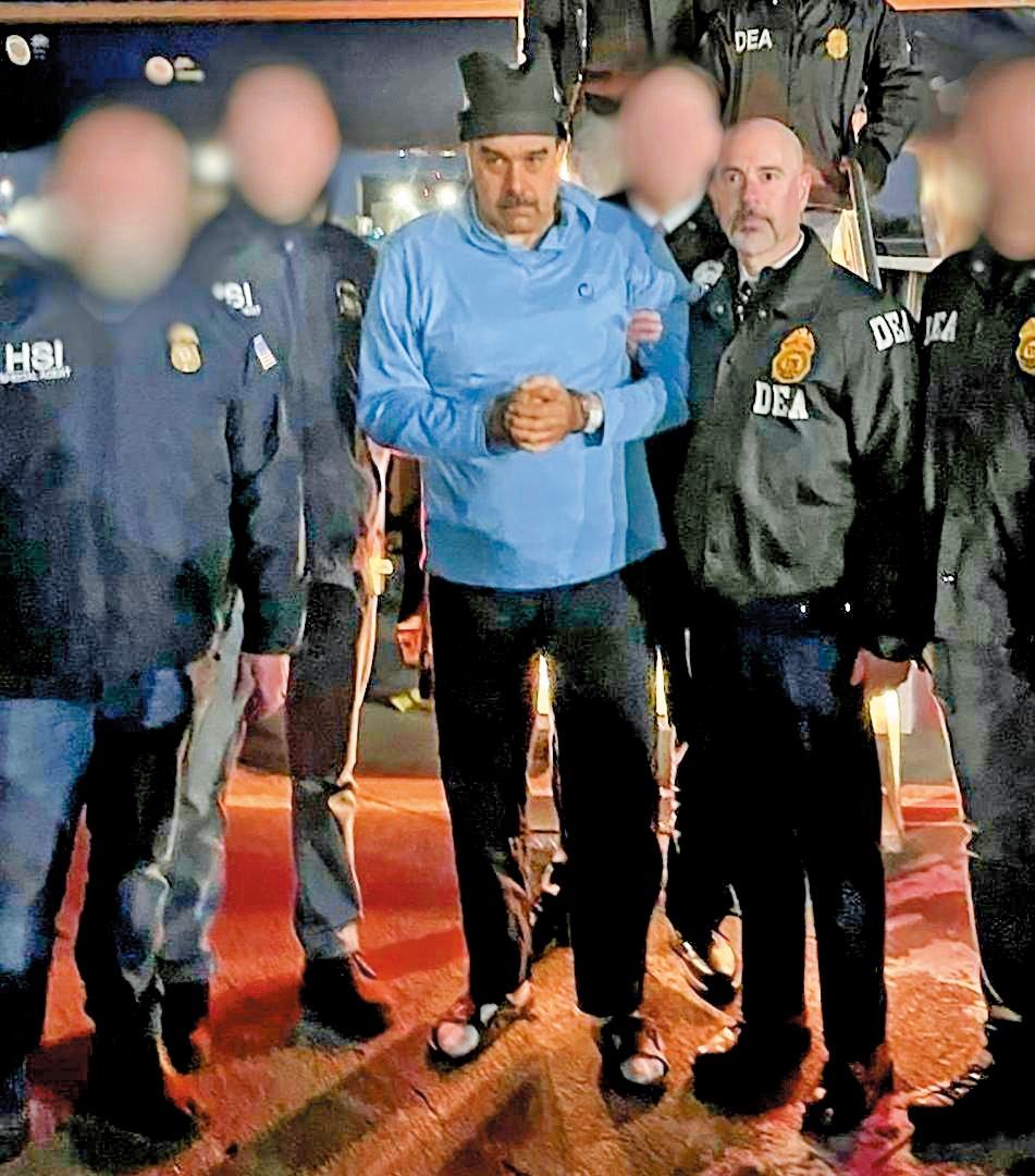 委內瑞拉總統馬杜羅夫婦於一月三日被美國強行活捉，據悉整個行動僅約兩個半小時。