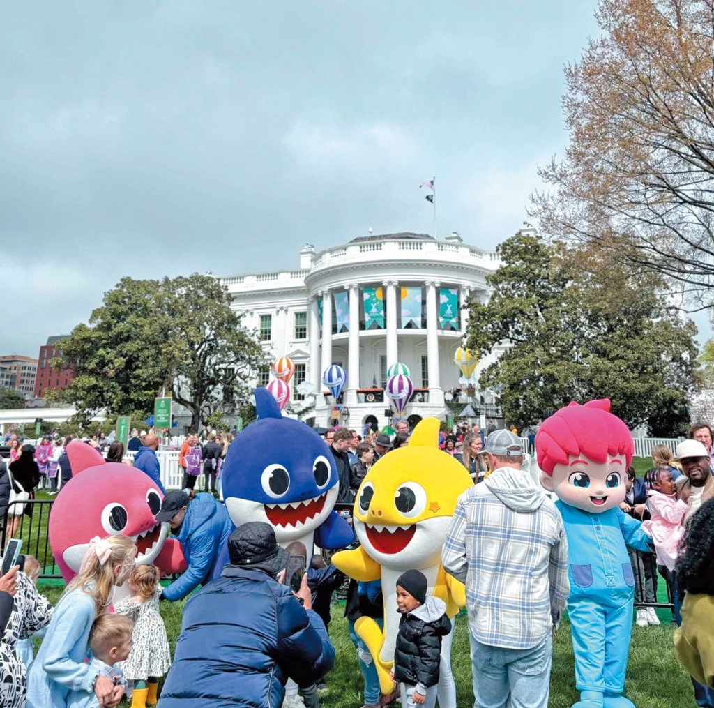 Pinkfong旗下的IP紅爆全球，更在美國白宮前舉辦活動。