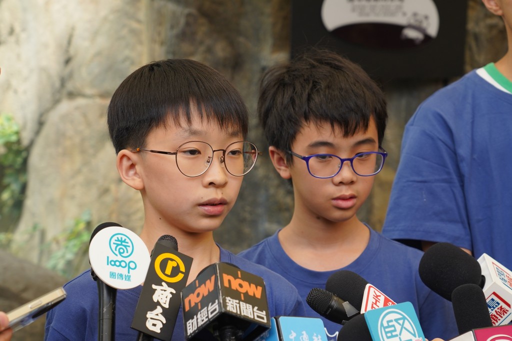 拔萃男書院趙籽翰(左) 拔萃男書院趙籽翰(左)