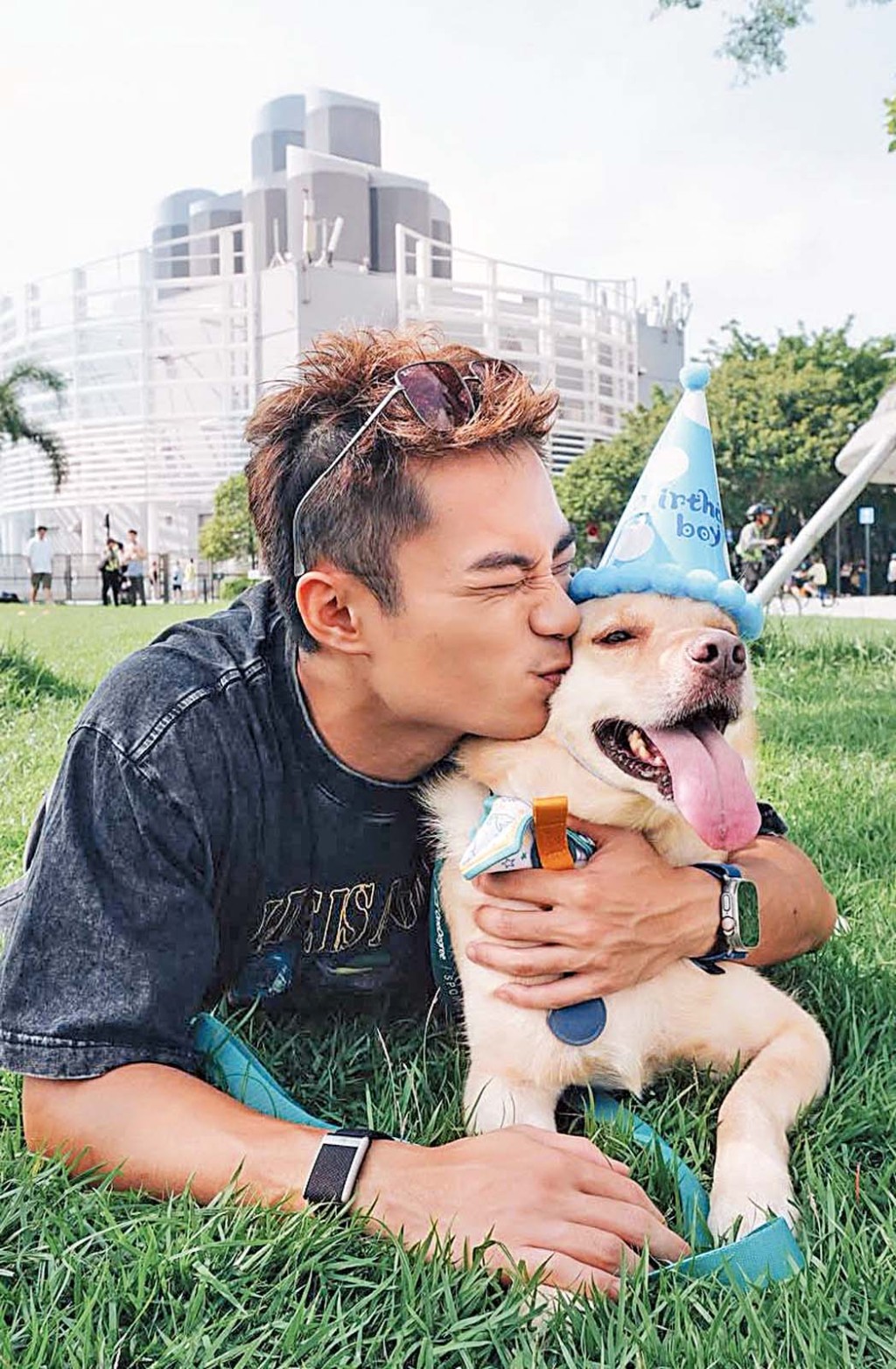  珍惜與風風相處的每分每秒，孔德賢期盼愛犬能健康長壽，未來更希望孩子能在風風的陪伴下快樂成長。