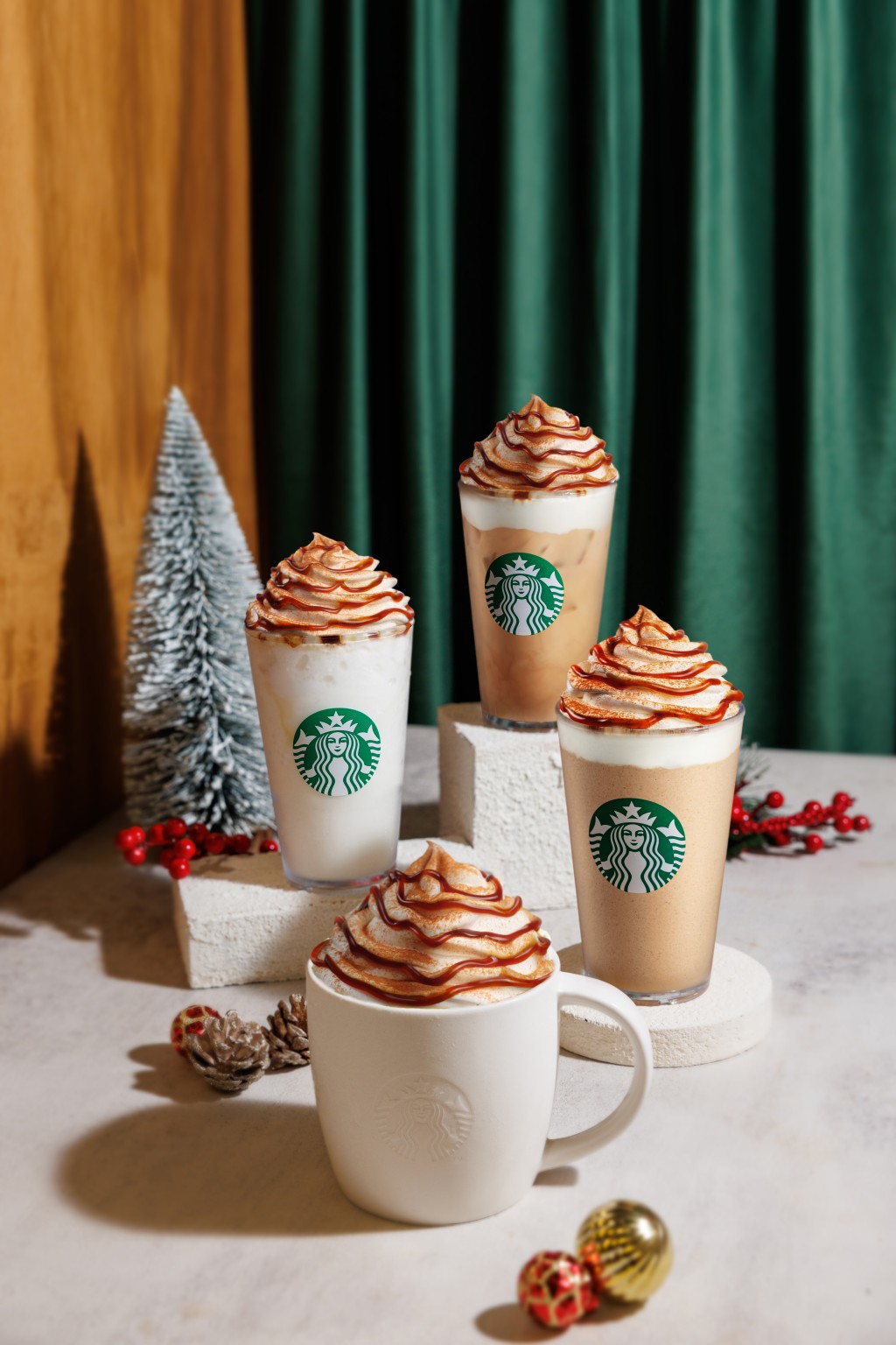 薑汁鮮奶咖啡、薑汁鮮奶咖啡星冰樂及忌廉星冰樂