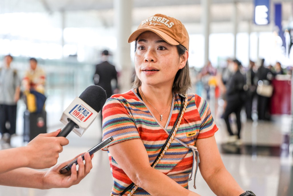 黃女士與14位好友相約前往台灣,不擔心地震傳聞。 黃女士與14位好友相約前往台灣,不擔心地震傳聞。