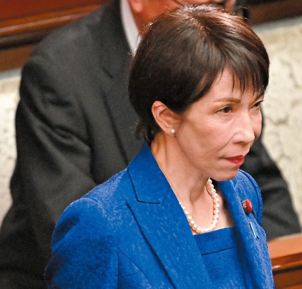 高市早苗去年十月接替石破茂，成為日本史上首位女首相。